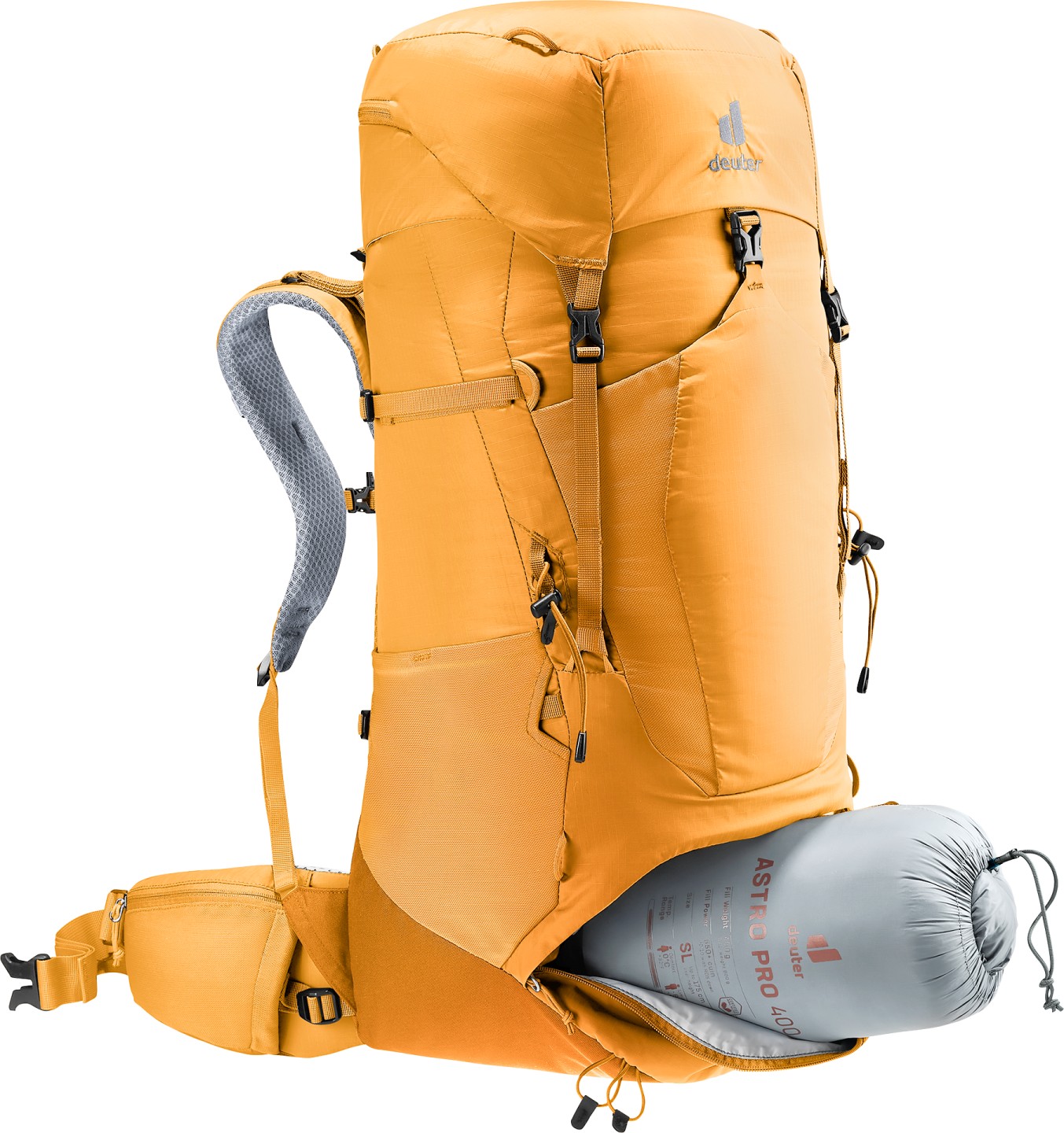 deuter Backpack Aircontact Lite 50+10 – Giallo – Uomo — 3 di 12