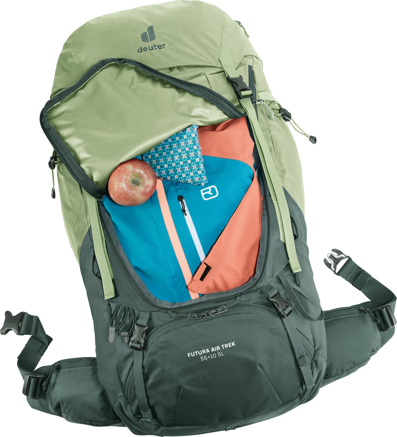 deuter Backpack Futura Air Trek 55+10 SL – Verde – Donna — 7 di 13