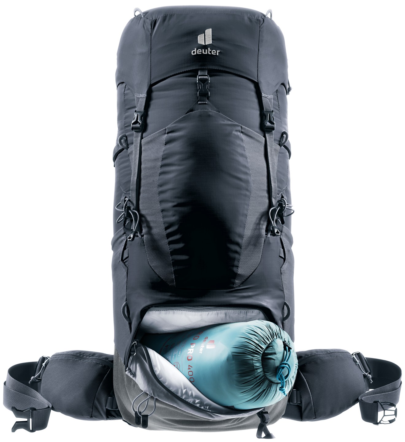deuter Trekkingrugzak Aircontact Lite 45+10 SL – Zwart – Dames — 9 van 11