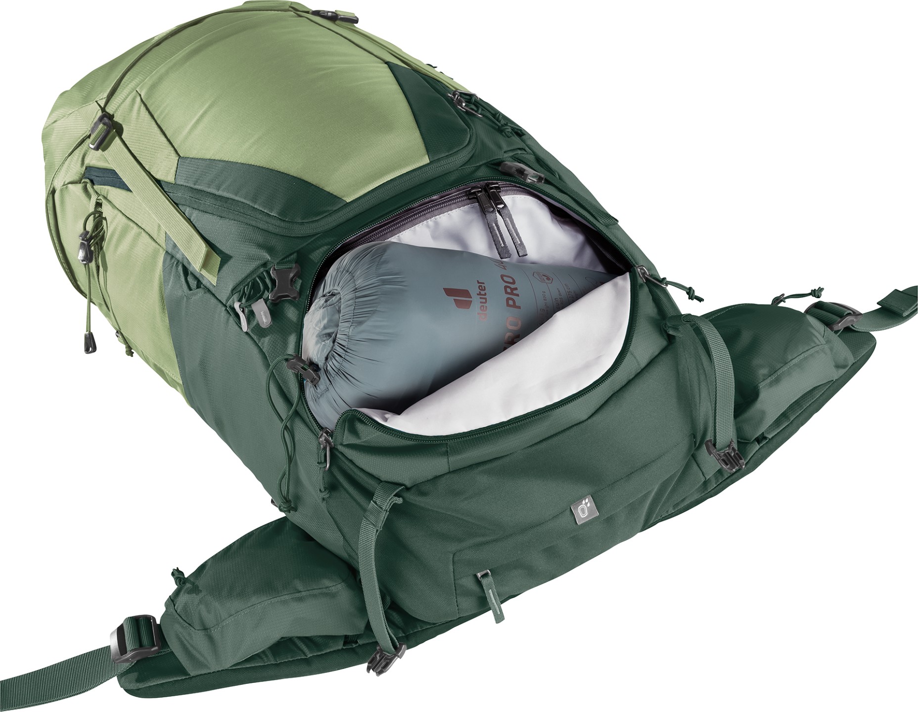 deuter Backpack da trekking Futura Air Trek 55+10 SL – Verde – Donna — 9 su 13
