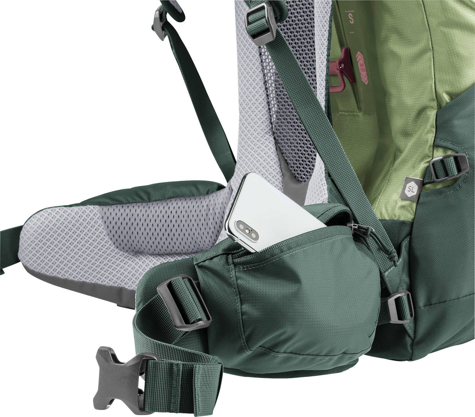deuter Backpack Futura Air Trek 55+10 SL – Verde – Donna — 10 su 13