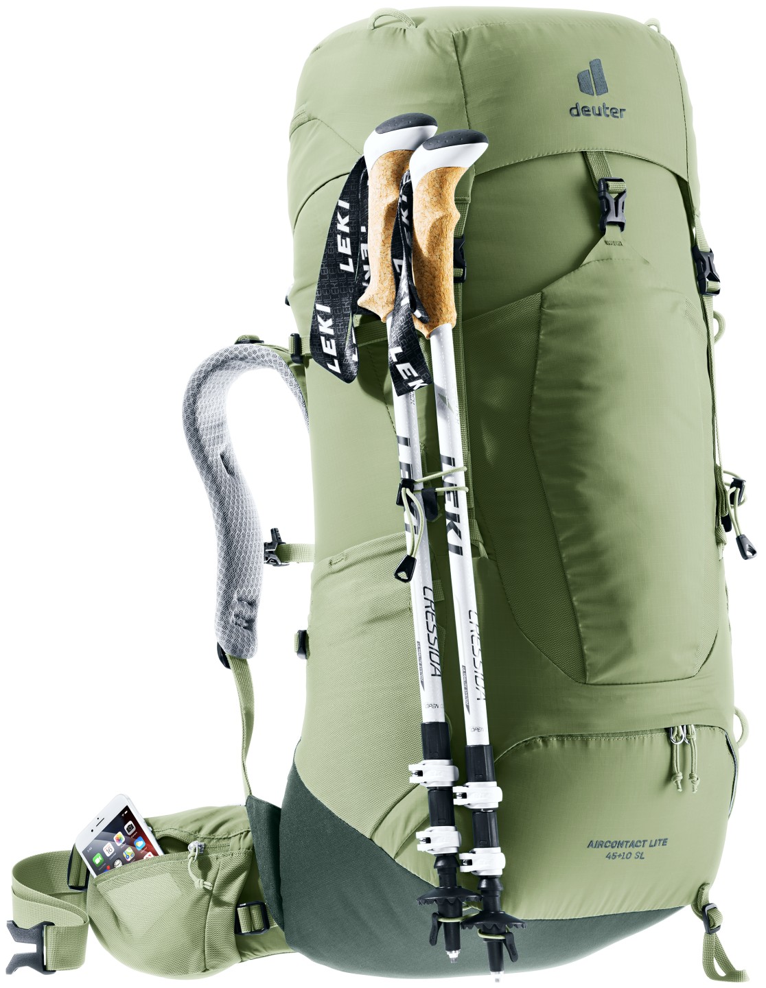 deuter Backpack Aircontact Lite 45+10 SL – Verde – Donna — 8 di 12