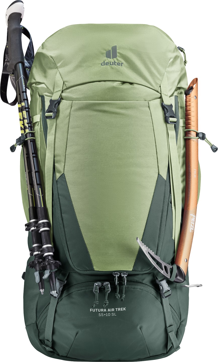 deuter Backpack da trekking Futura Air Trek 55+10 SL – Verde – Donna — 12 di 13