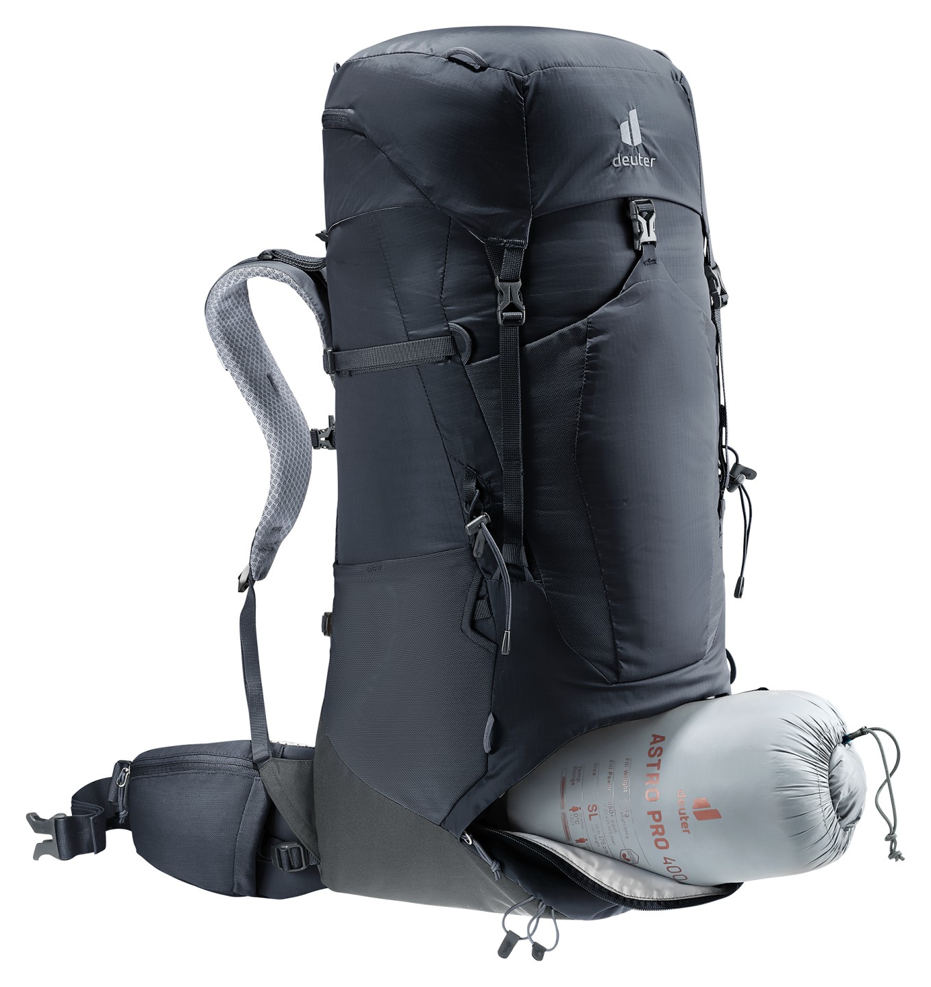 deuter Backpack Aircontact Lite 50+10 – Nero – Uomo — 4 di 12