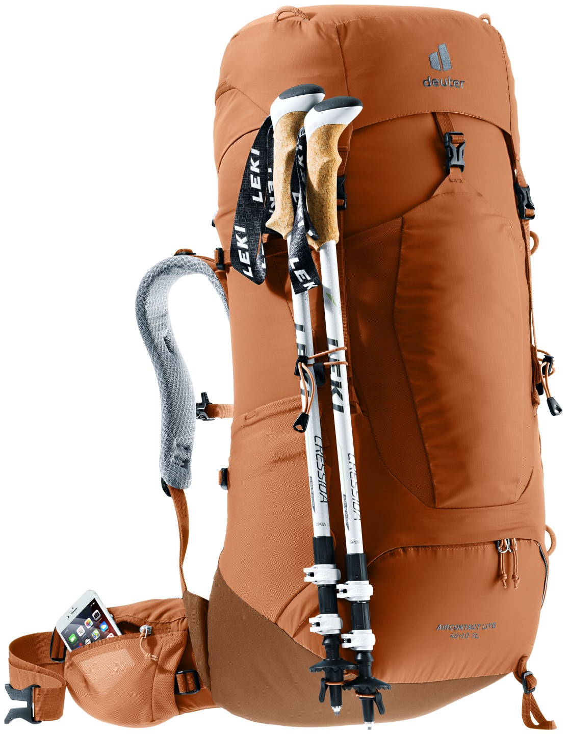 deuter Backpack Aircontact Lite 45+10 SL – Bruin – Dames — 7 van 11