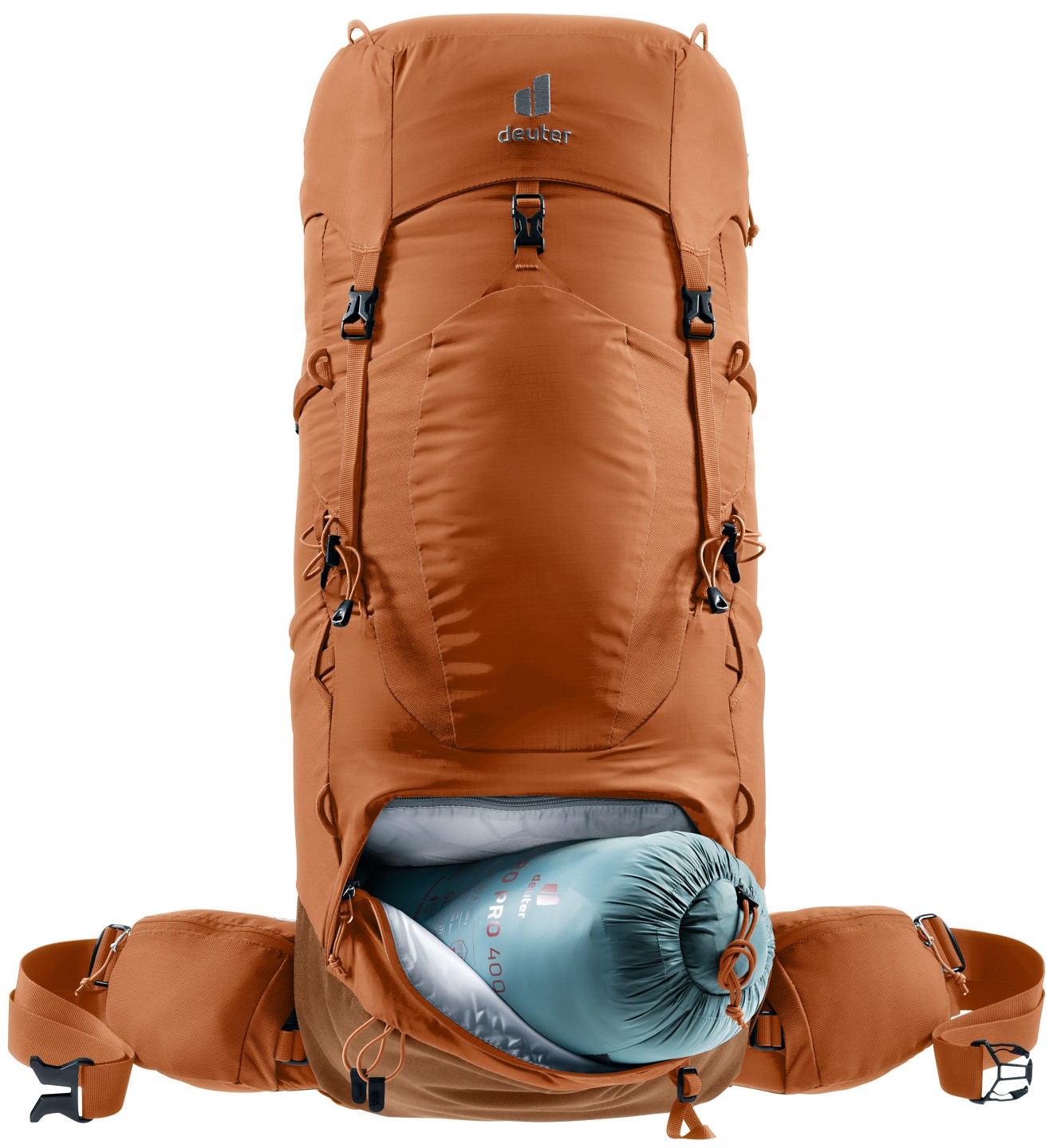 deuter Backpack Aircontact Lite 45+10 SL – Bruin – Dames — 8 van 11