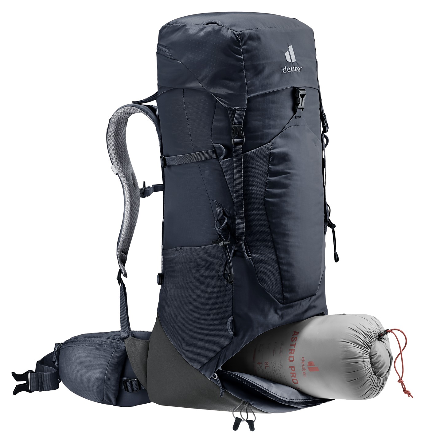 deuter Backpack Aircontact Lite 40+10 – Antraciet – Heren — 9 van 12