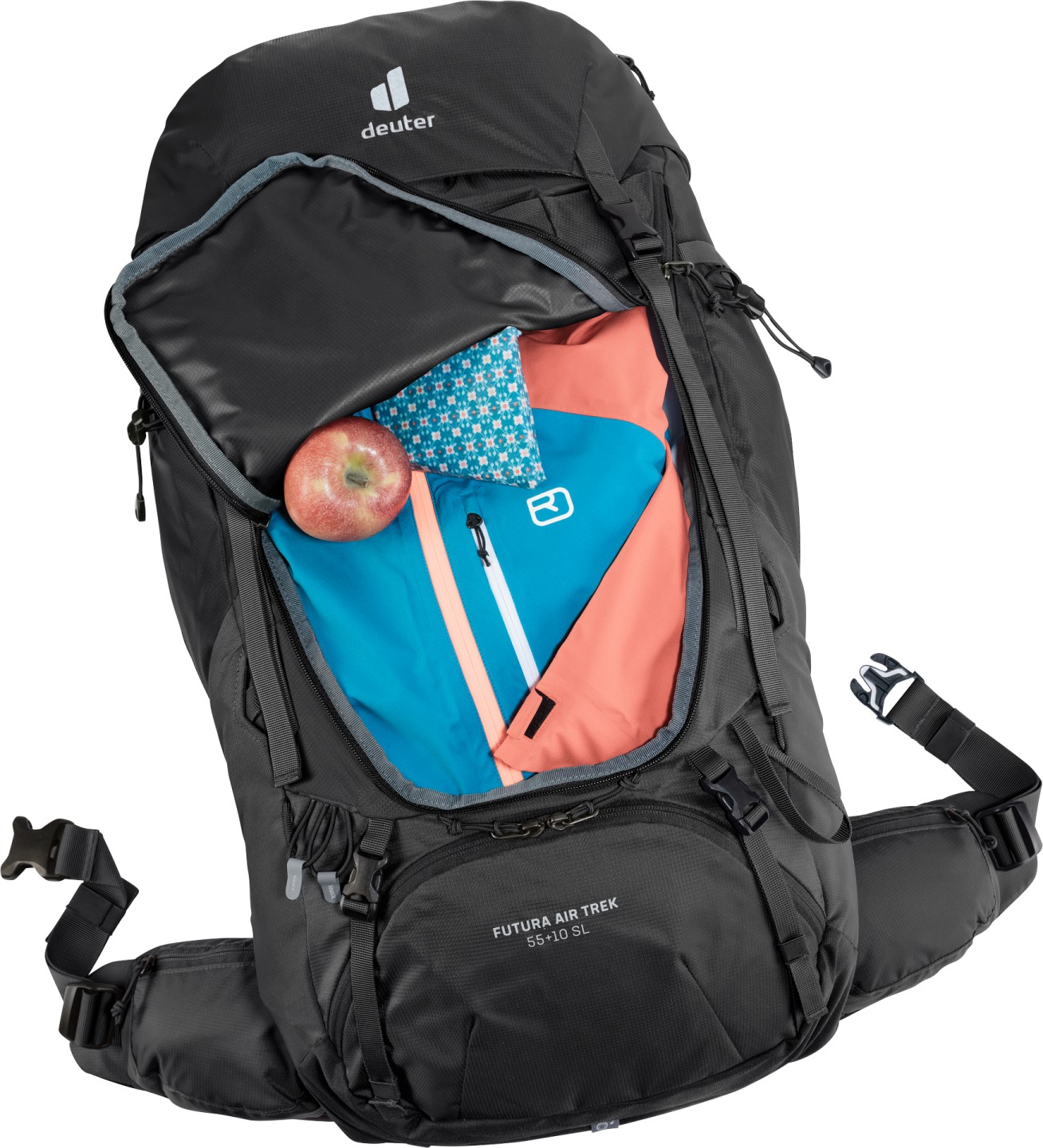 deuter Backpack Futura Air Trek 55+10 SL – Antracite – Donna — 7 di 15
