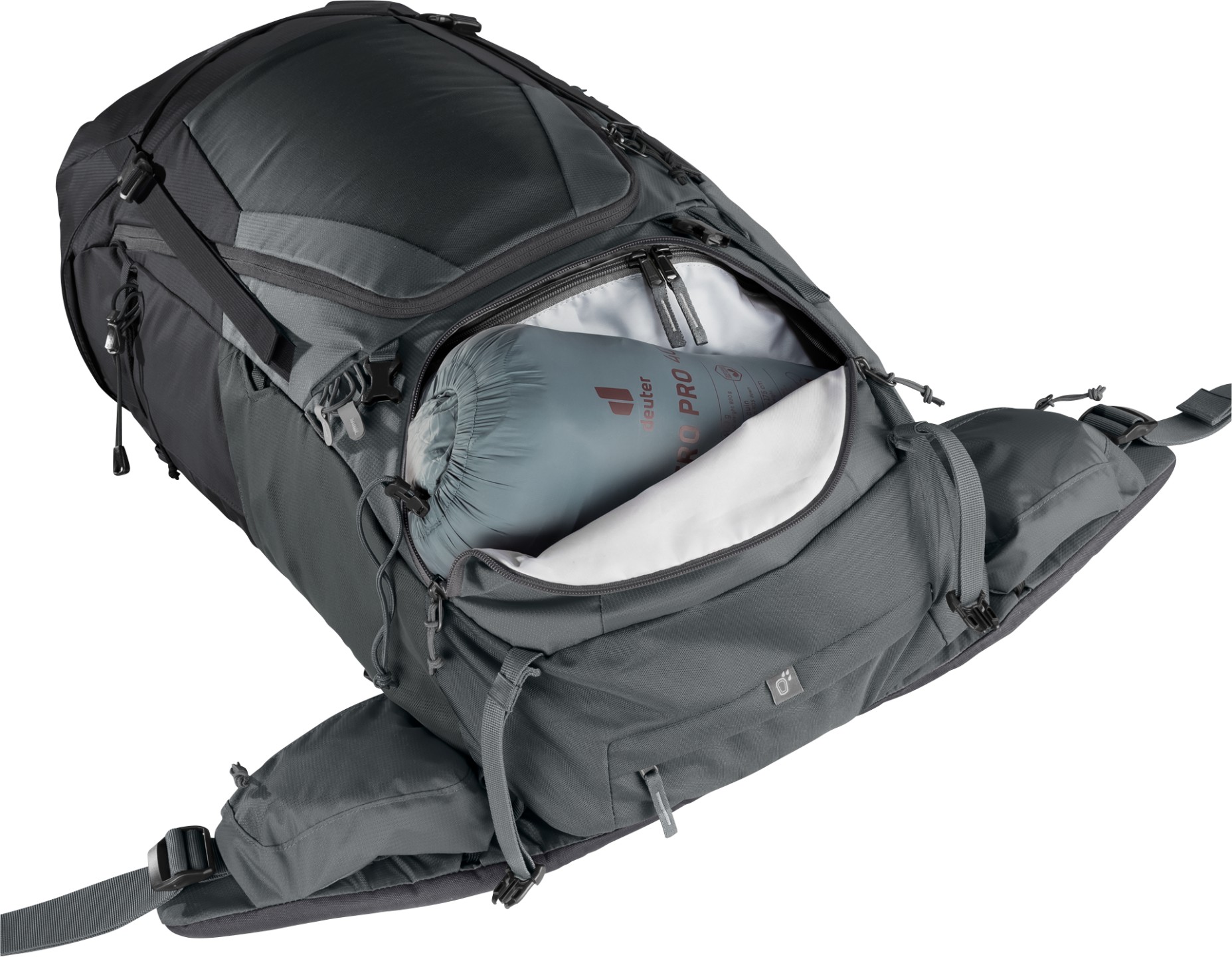 deuter Backpack Futura Air Trek 55+10 SL – Antracite – Donna — 13 su 15