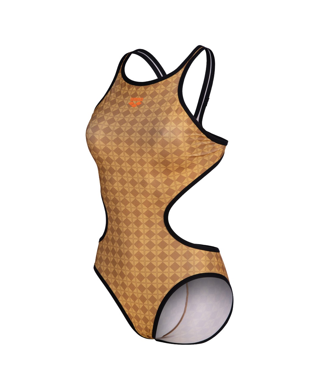 W 50Th Gold Swimsuit Tech One Back
