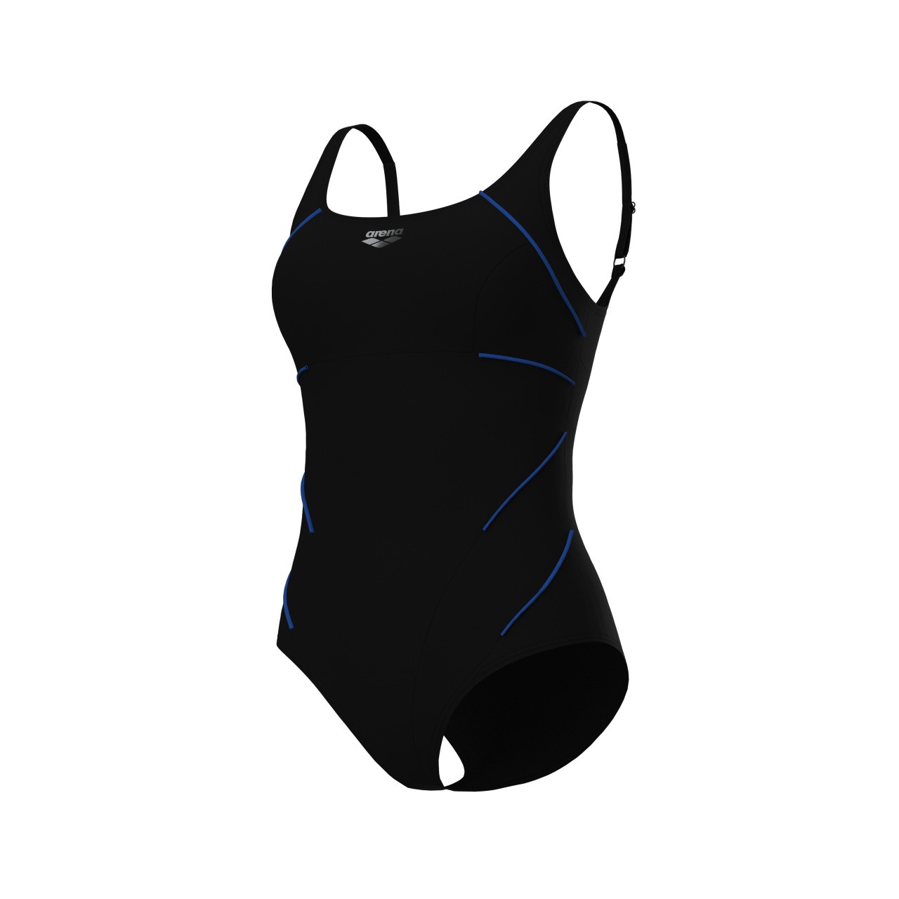W Jewel One Piece Low C Cup R black-bright