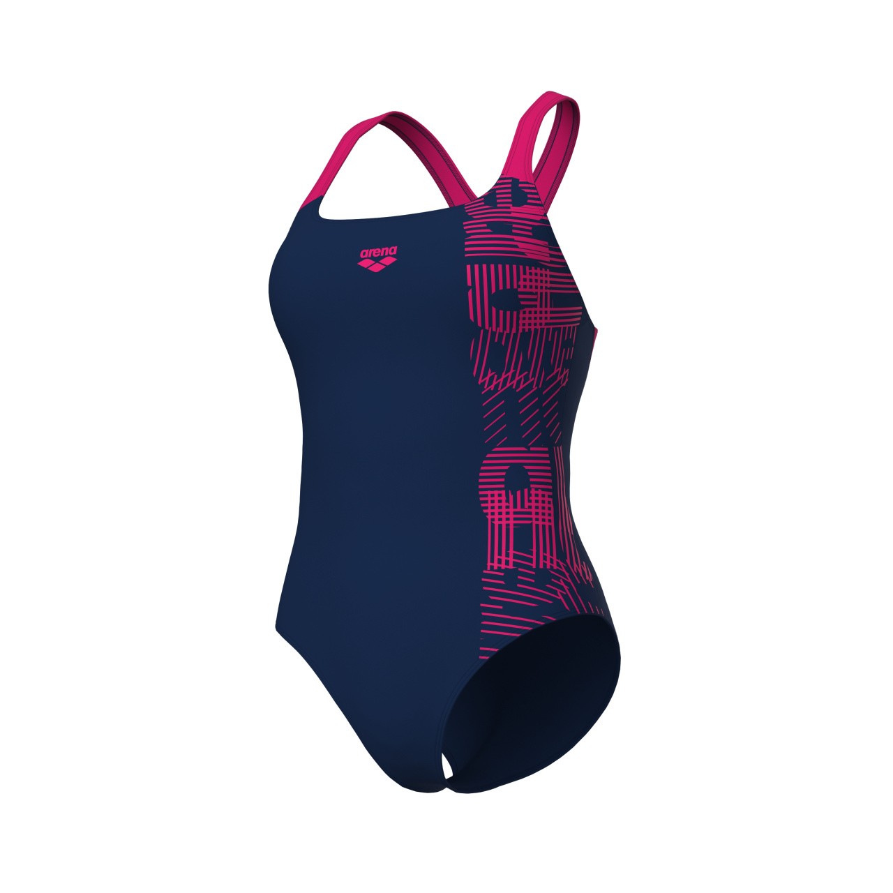 W Swimsuit Control Pro Back Graphic B navy-freak