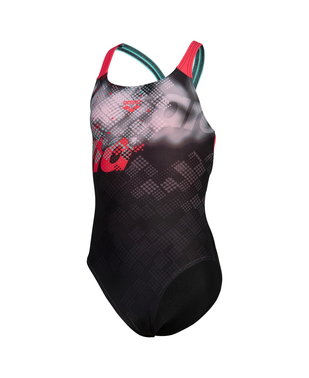 G Splash Point Swimsuit V Back black-fluo