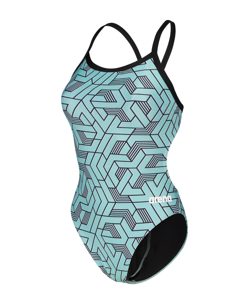 W Escape Swimsuit Challenge Back black-waterblue