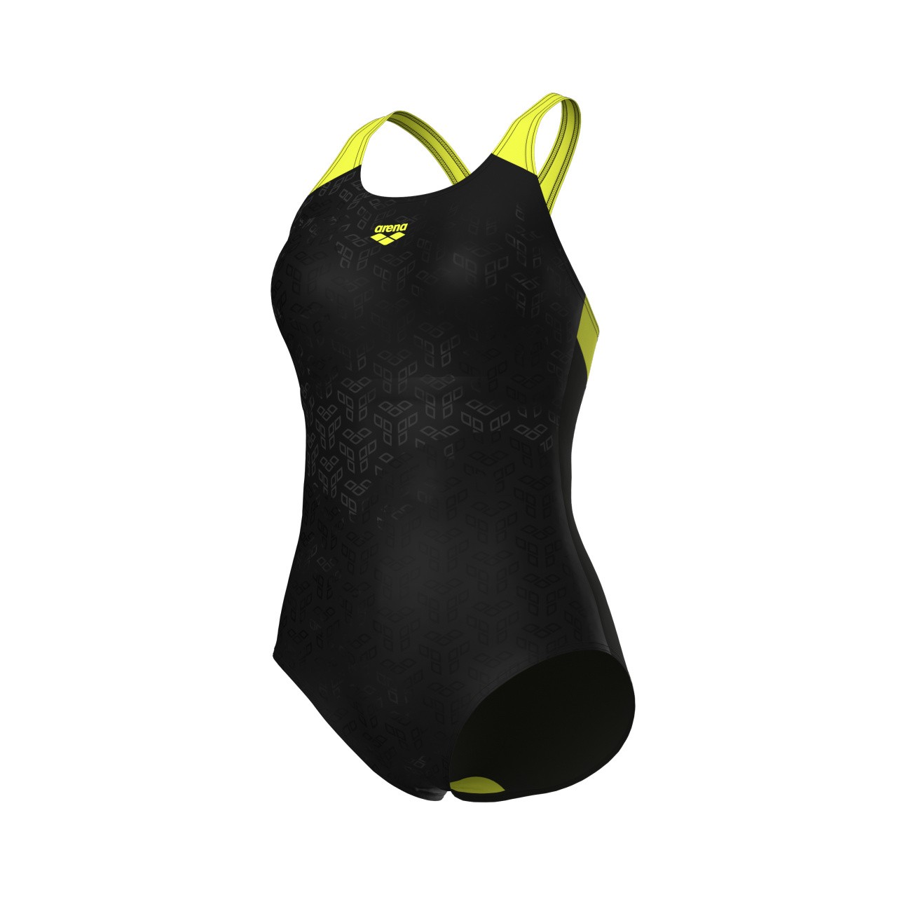 W Monogram Swimsuit Controlpro Low LB black-soft