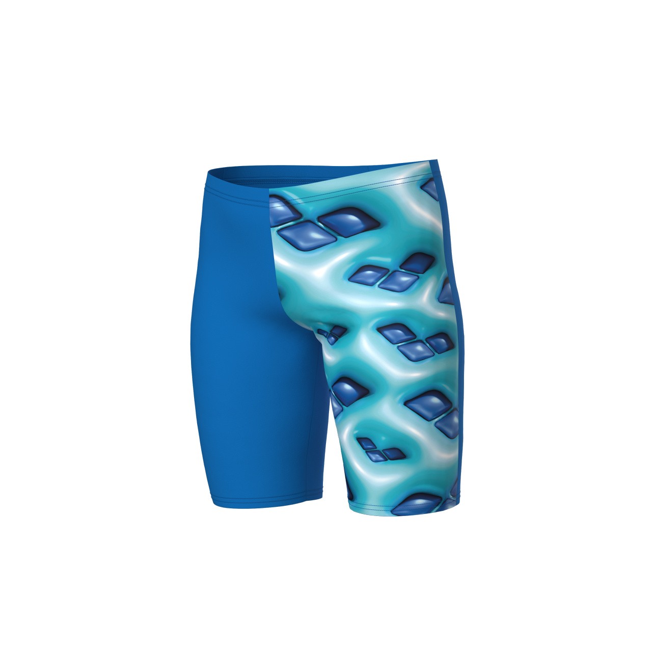 B Logo Graphic Swim Jammer blue river-water