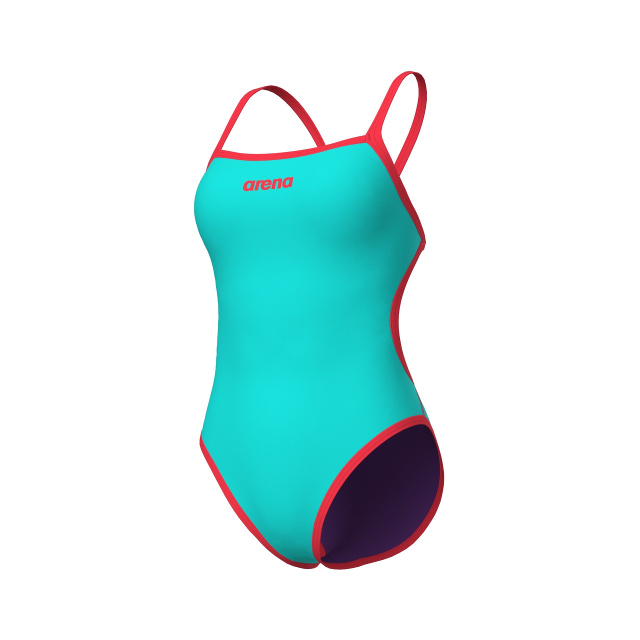 W Solid Rev Swimsuit Challenge Back plum-bright