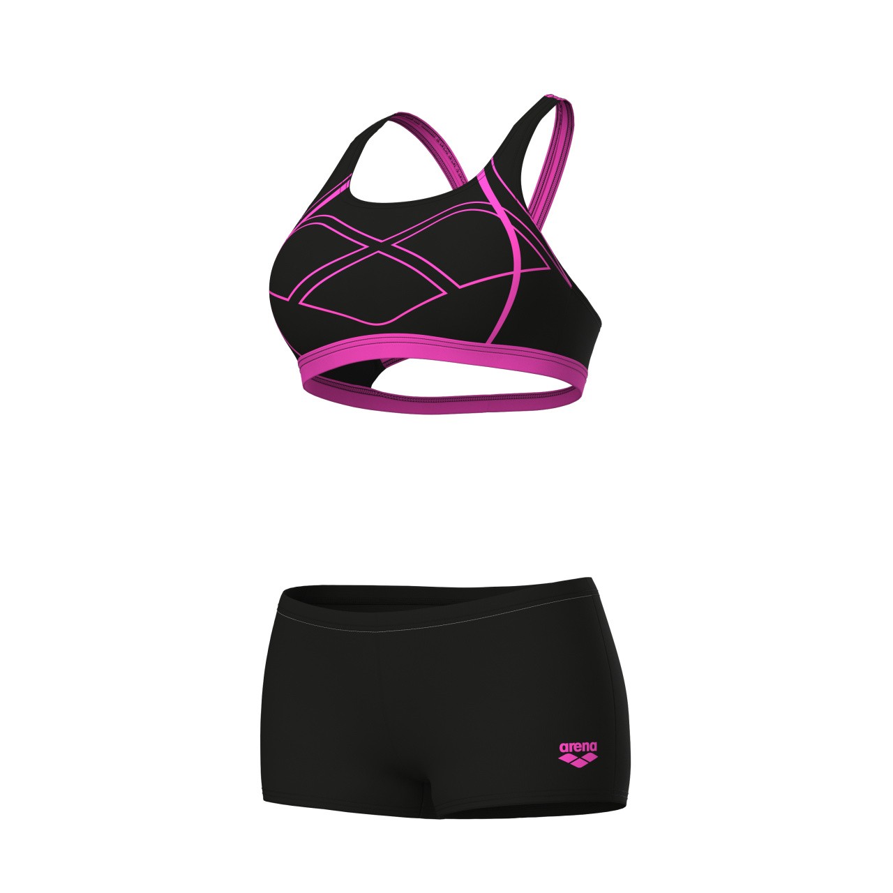 W Graphic Swimsuit Swim Pro Two Pieces