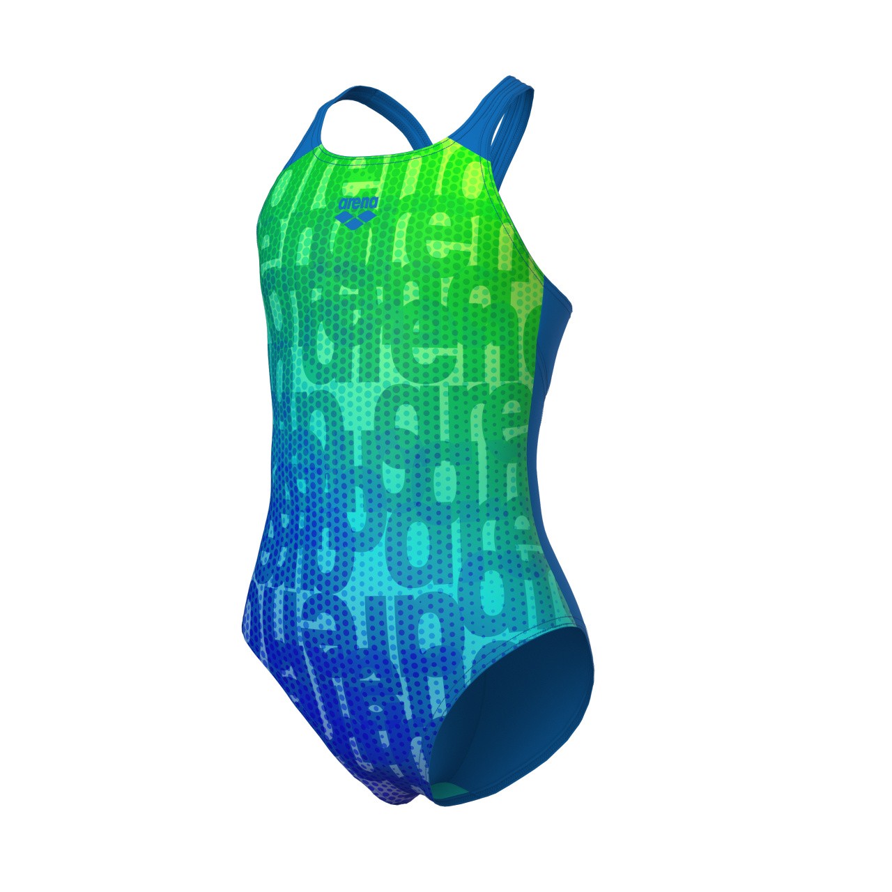 G Multi Colours Swimsuit V Back blue-