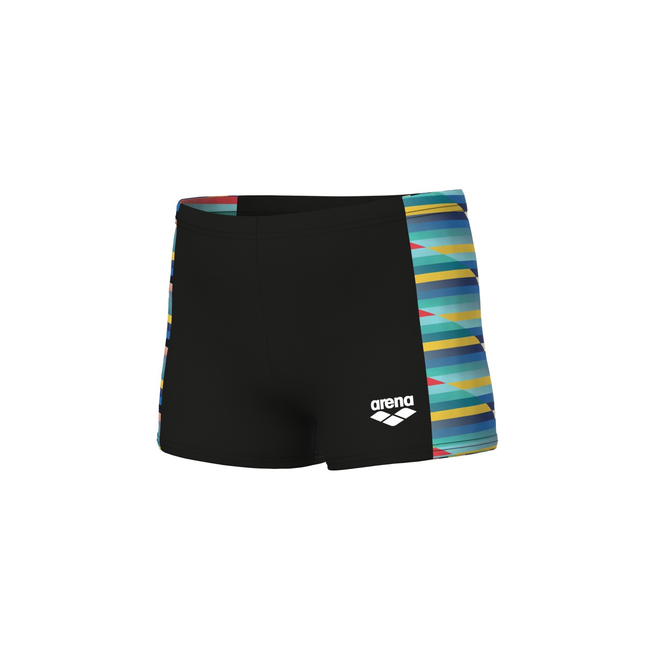 B Racing Stripe Swim Short black-black