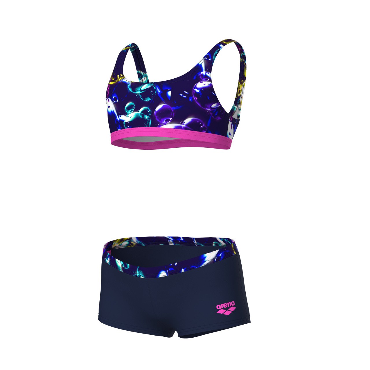 G Soap Bubbles Bikini Bralette blue