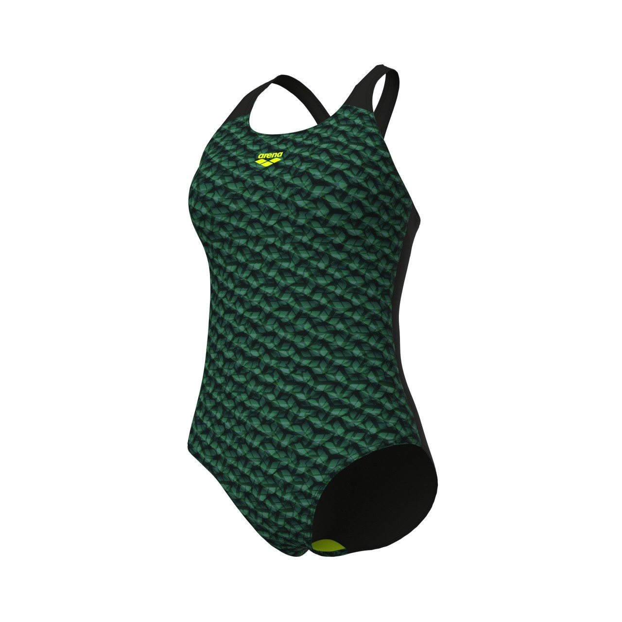 W Monogram Swimsuit Control Pro Low B dark