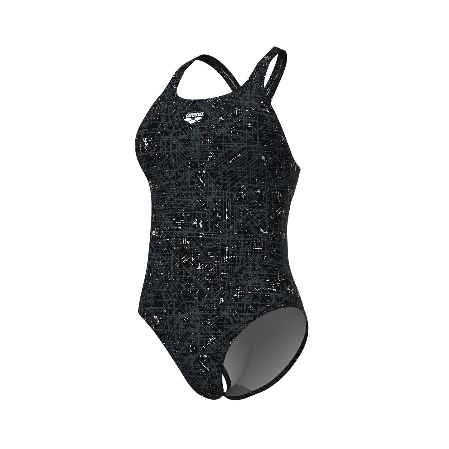 W Ribbed Swimsuit Swim Pro Back