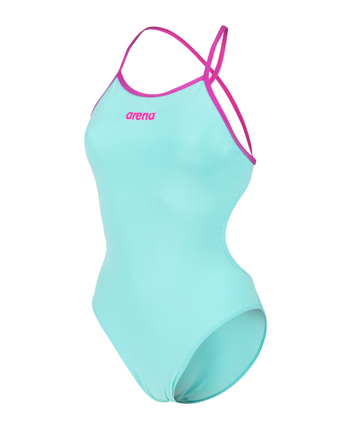 W Swimsuit Tie Back Solid