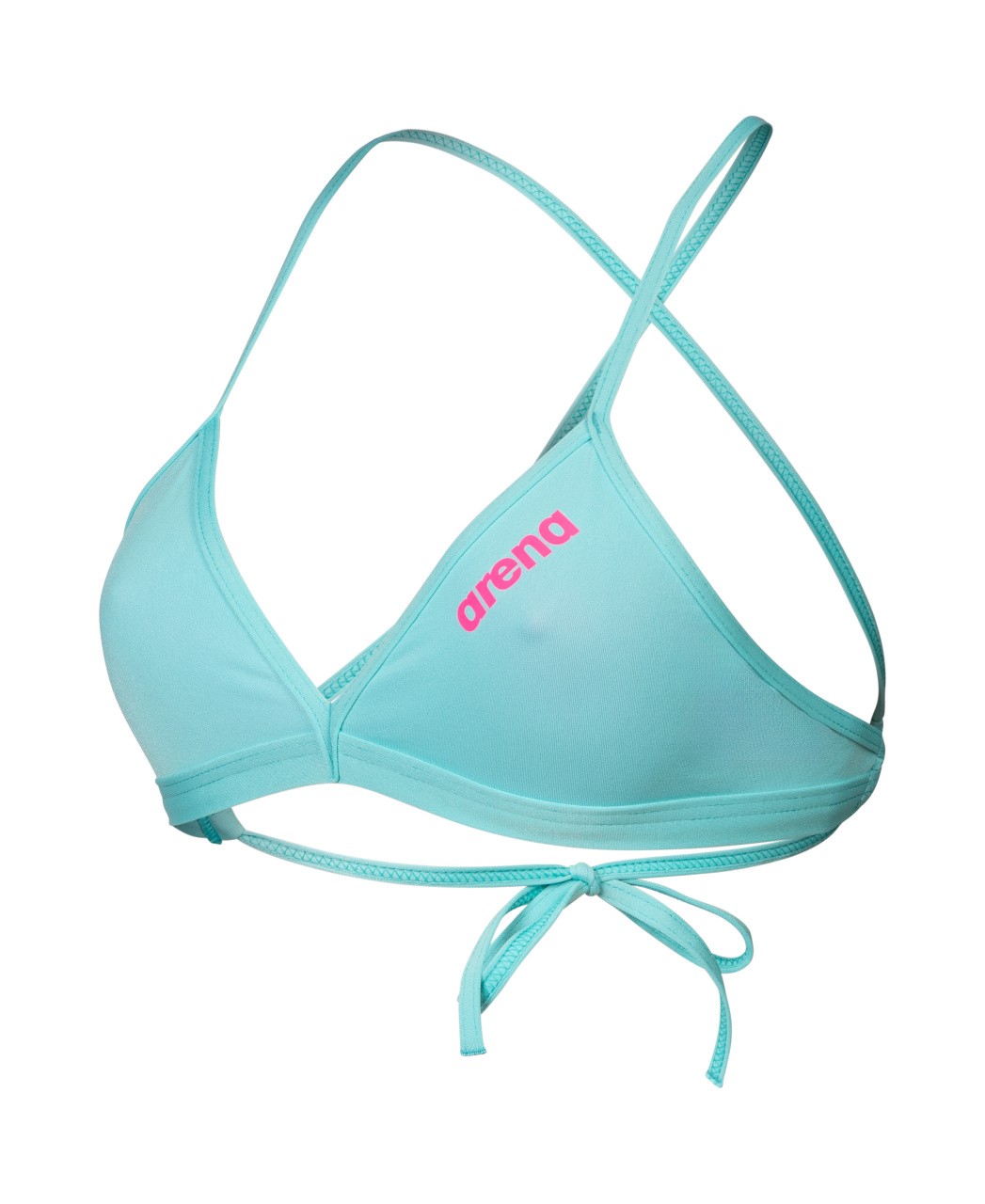 W Team Swim Top Tie Back Solid water-shocking