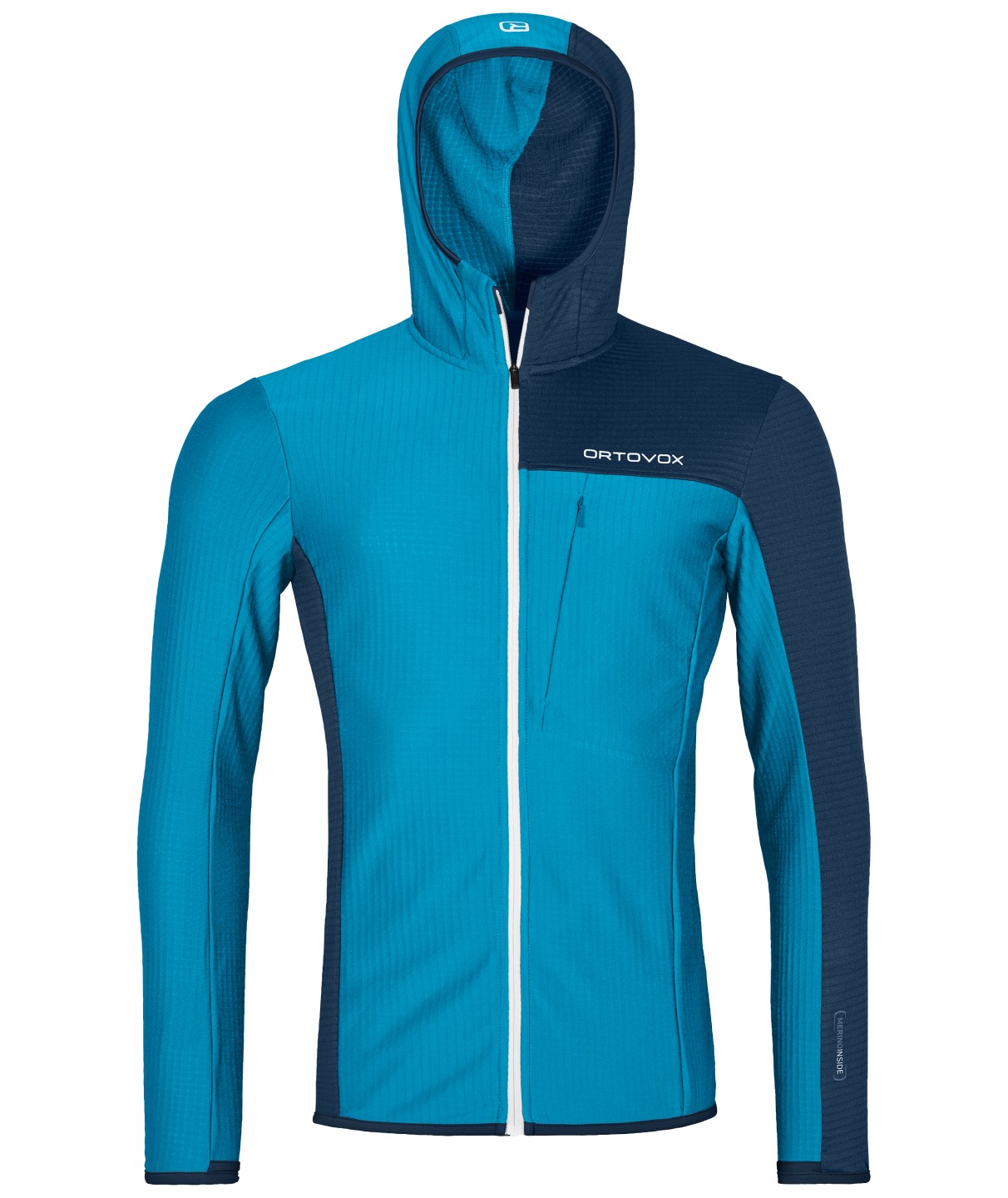 Fleece Light Grid Hooded Jkt M