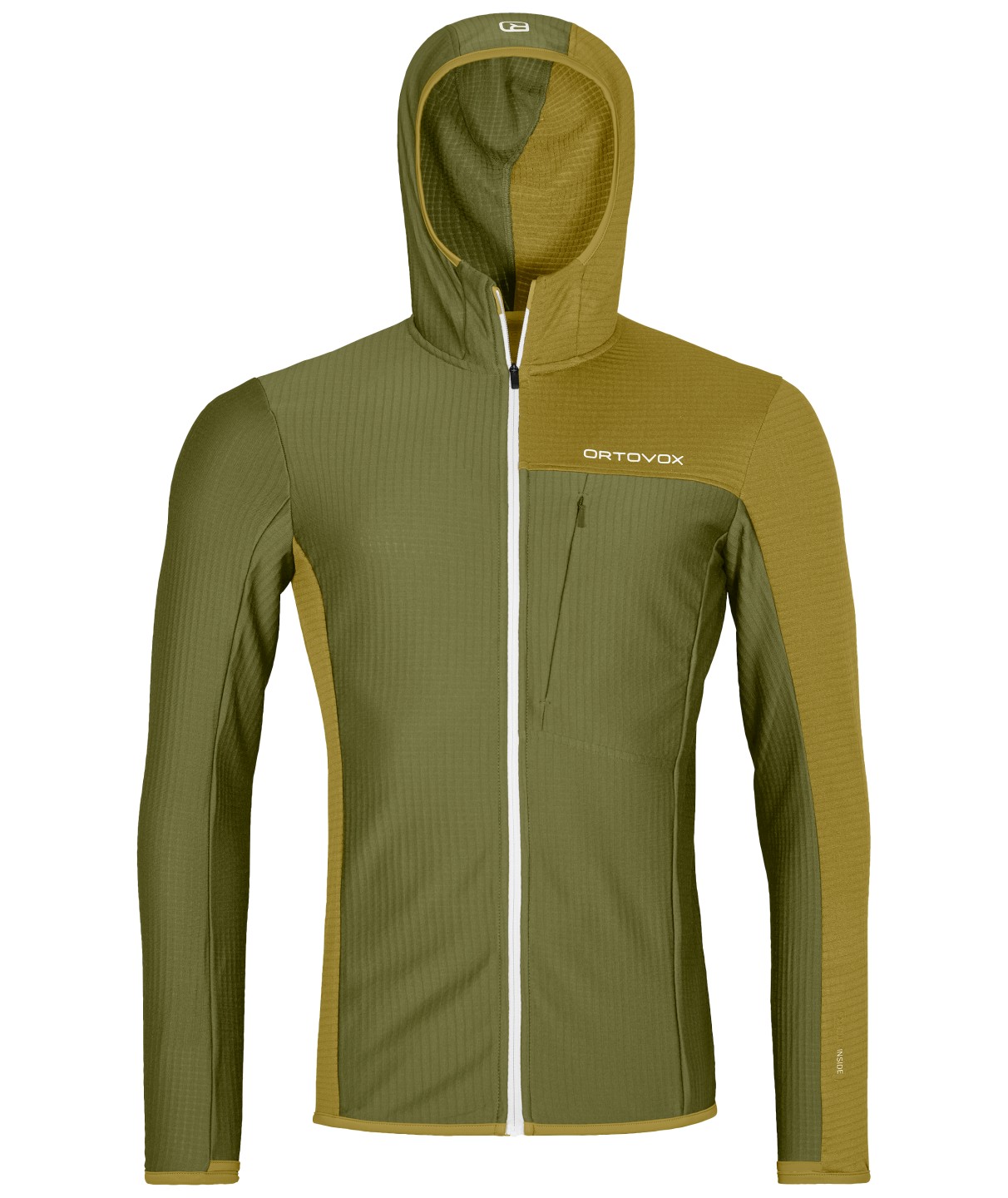 Fleece Light Grid Hooded Jkt M