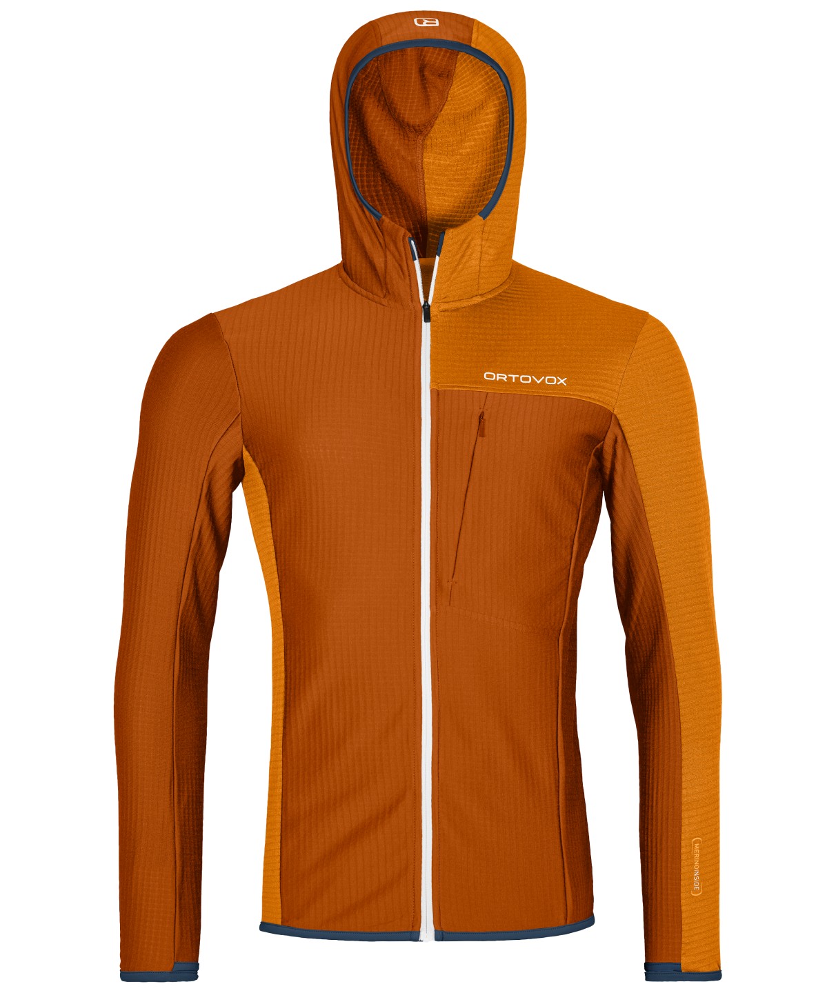 Fleece Light Grid Hooded Jkt M